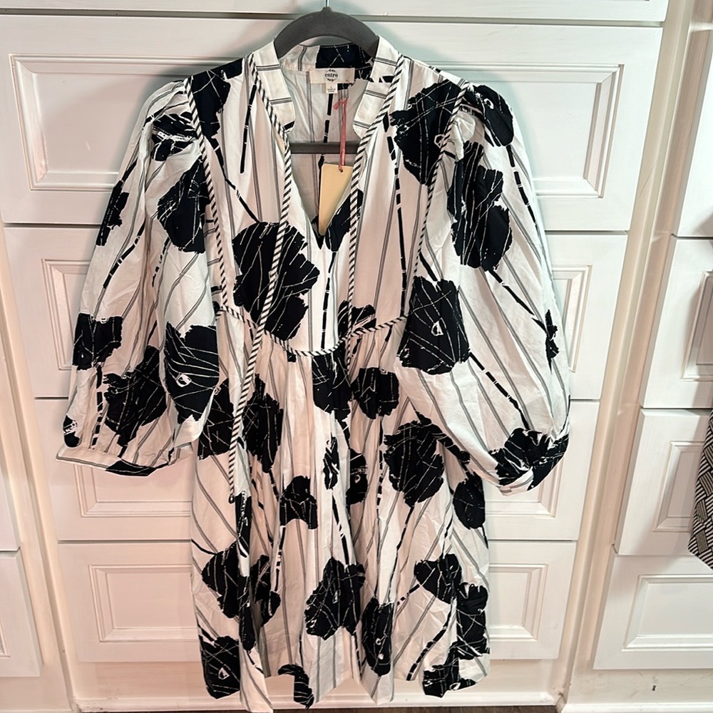 Entro Black & White Dress